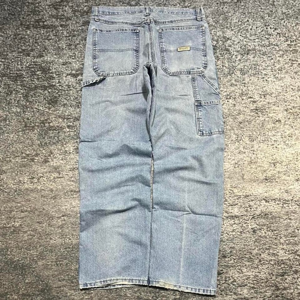 Wrangler Carpenter Jeans Mens Mens 32x32 Blue Workwear Utility Vintage Y2K